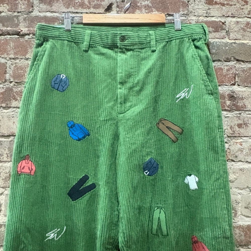 GAP Men's Re-Issue x Sean Wotherspoon Embroidered Corduroy Pants Size 36x34 - Picture 3 of 7